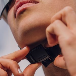 Closeup of fidlock magnetic closure