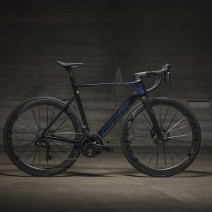 Profile view of Propel road bike in studio setting
