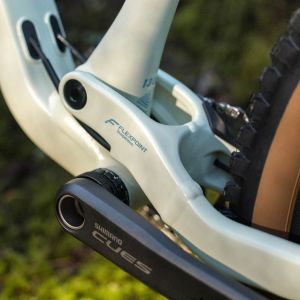Closeup of Flexpoint suspension on Liv Embolden.