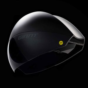 Rear angled view of Giant Rivet Mips aero helmet.