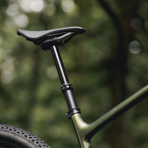 Giant Grit Saddle on a dropper post XC bike.