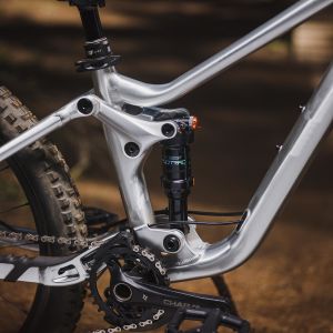 detail of dropper post for kids