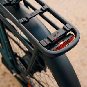 Close up view of Anytour X E+ rear rack.