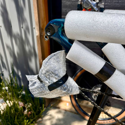 Protect the removed derailleur.