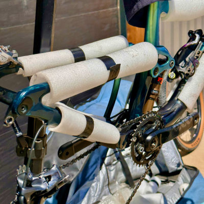 Protect your bike with foam or bubble wrap.
