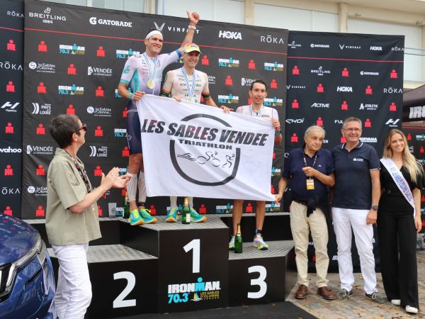  Pierre le Corre termine sur le podium de l’IronMan 70.3 Les Sables d’Olonne Vendée.