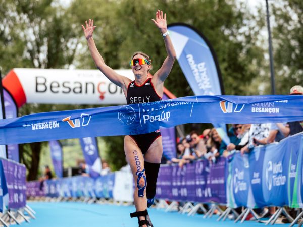 Allysa Seely Triumphs at the World Triathlon Para Cup Besancon!