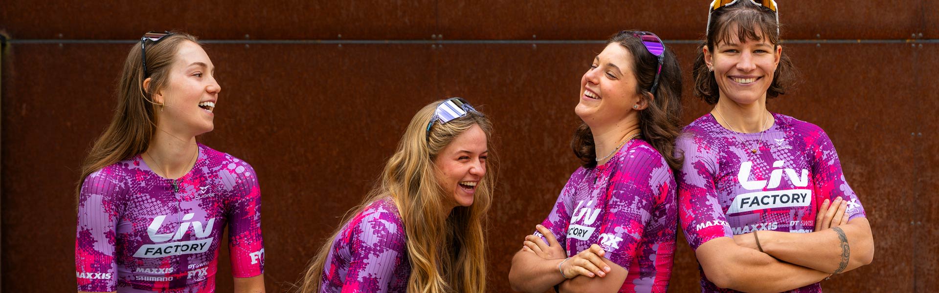Liv Factory racing team goofing around.
