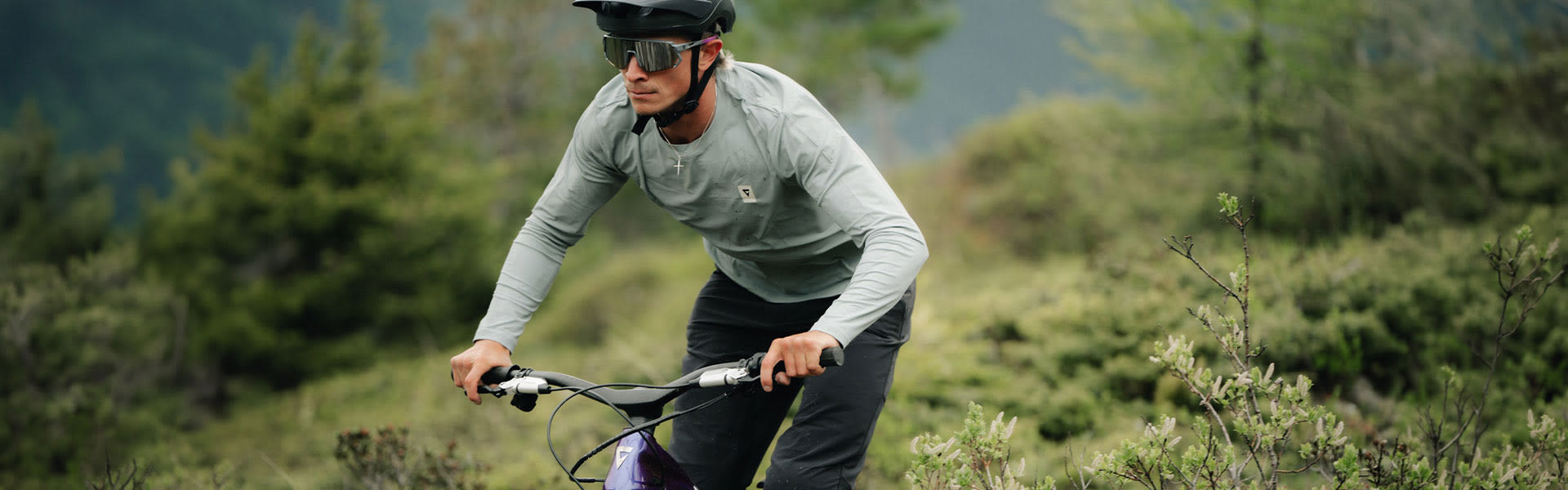 Person riding e-bike.