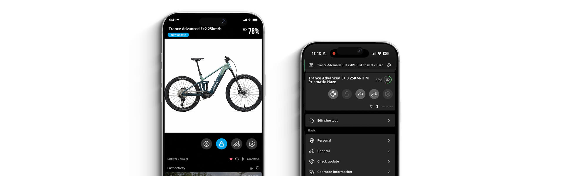 phone shown with ridecontrol application