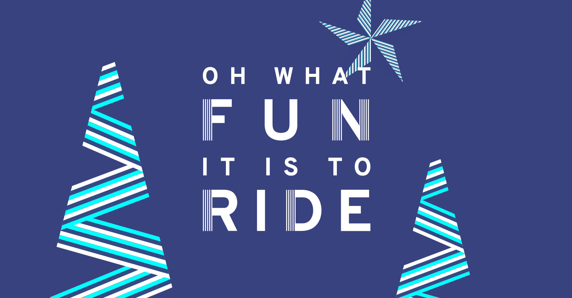 Giant Bicycles UK "oh what fun it is to ride" Christmas banner