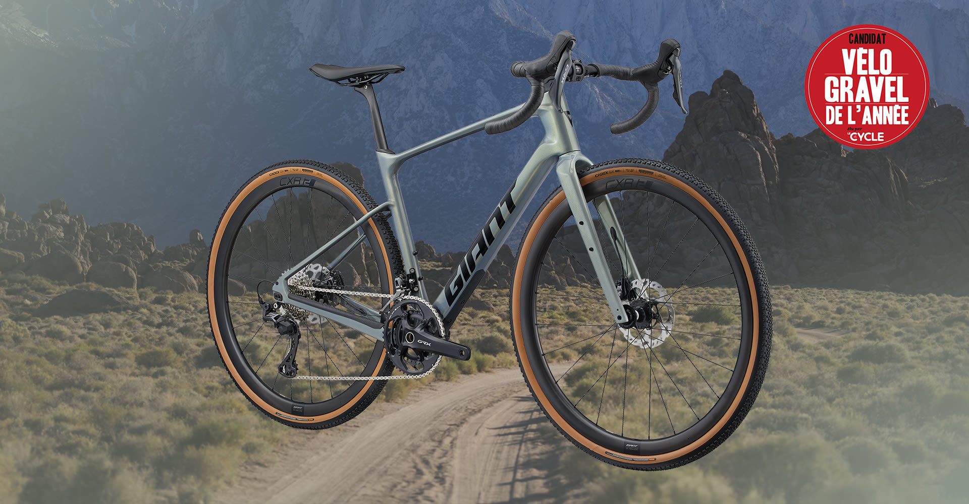 Vélo Gravel Giant Revolt Advanced, candidat au prix du vélo gravel de l'année