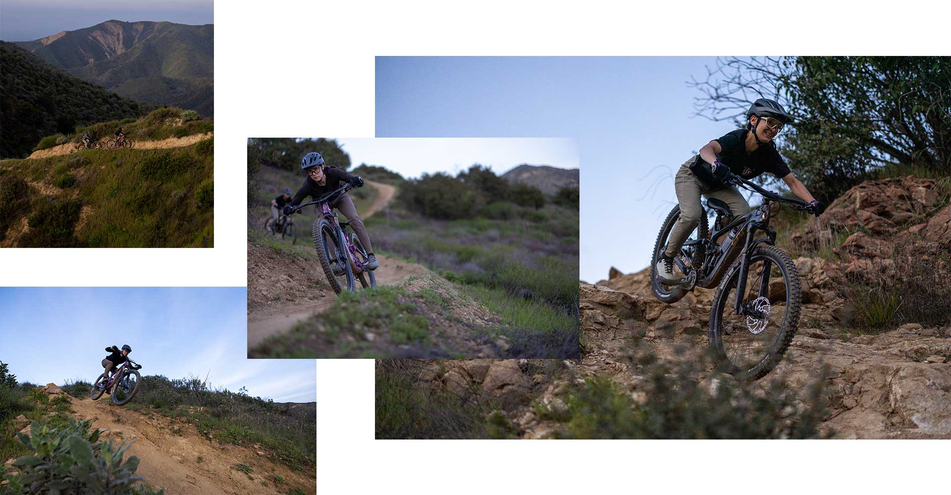 Women riding with Flip Chip - Headset