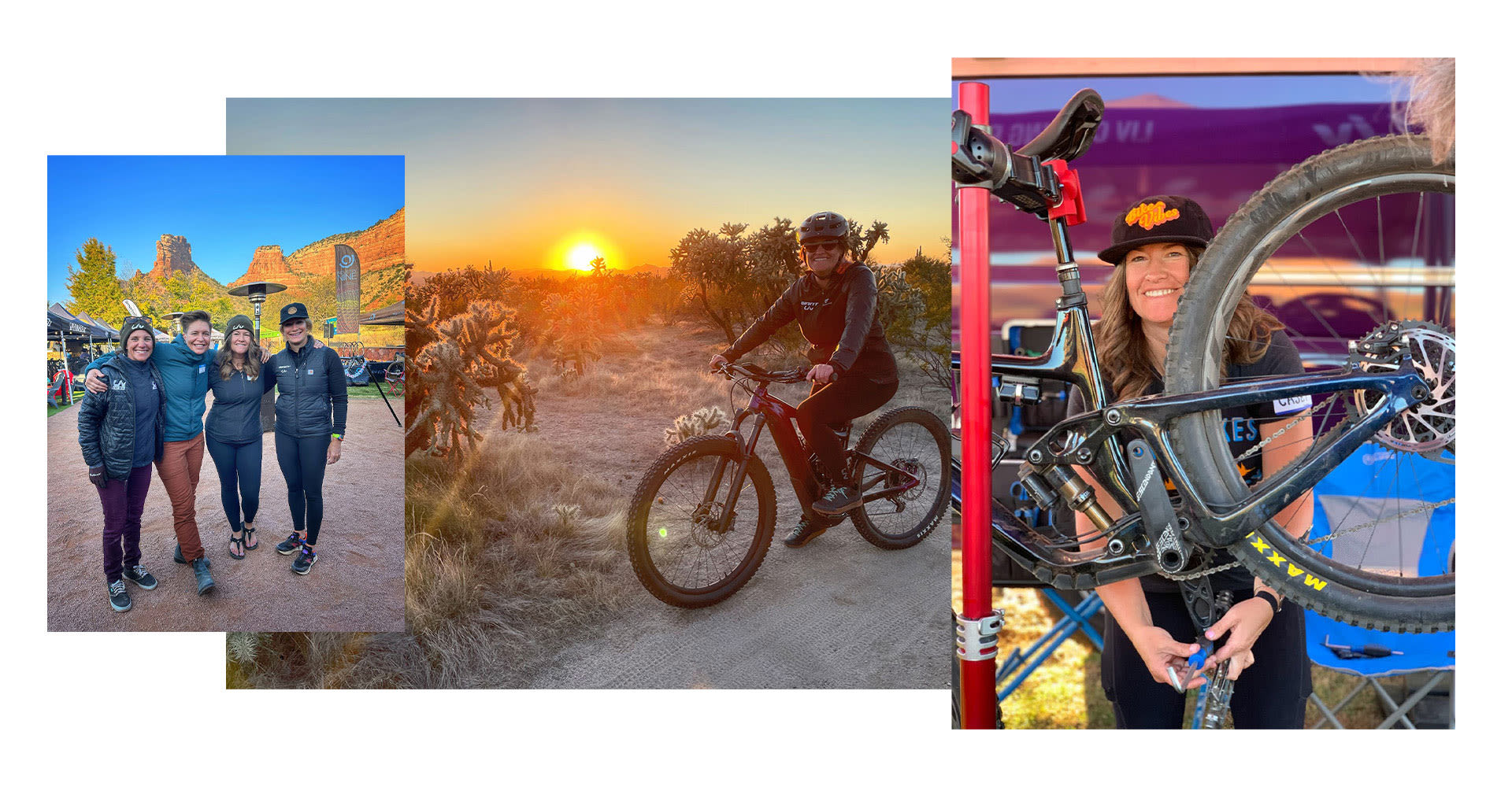 Casey loves mountain bikes and the community.