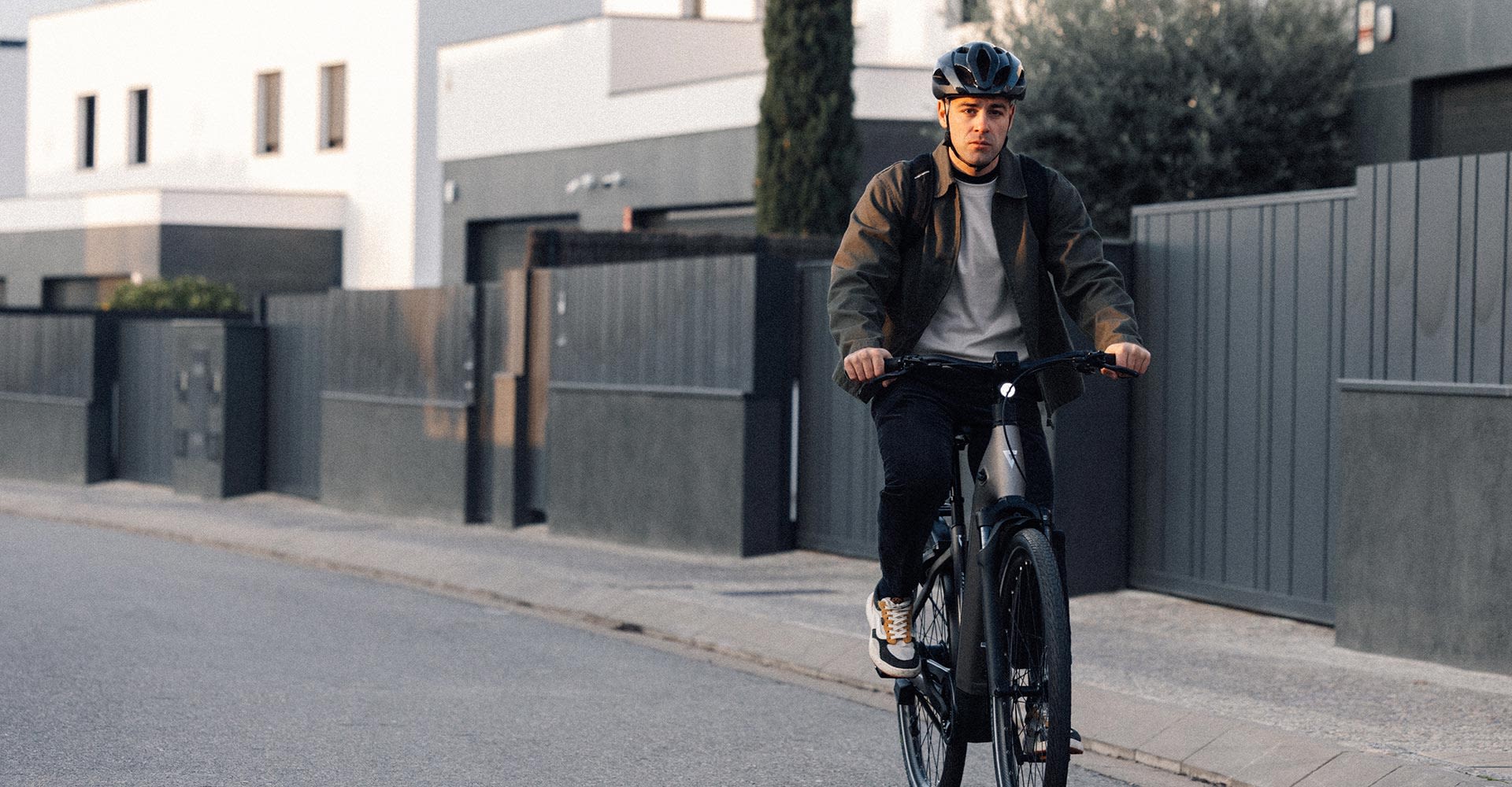 cyclist on an ebike