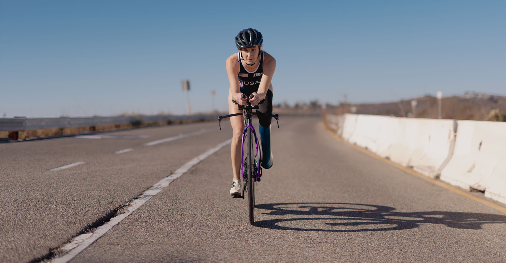 Allysa winning World Triathlon Championships