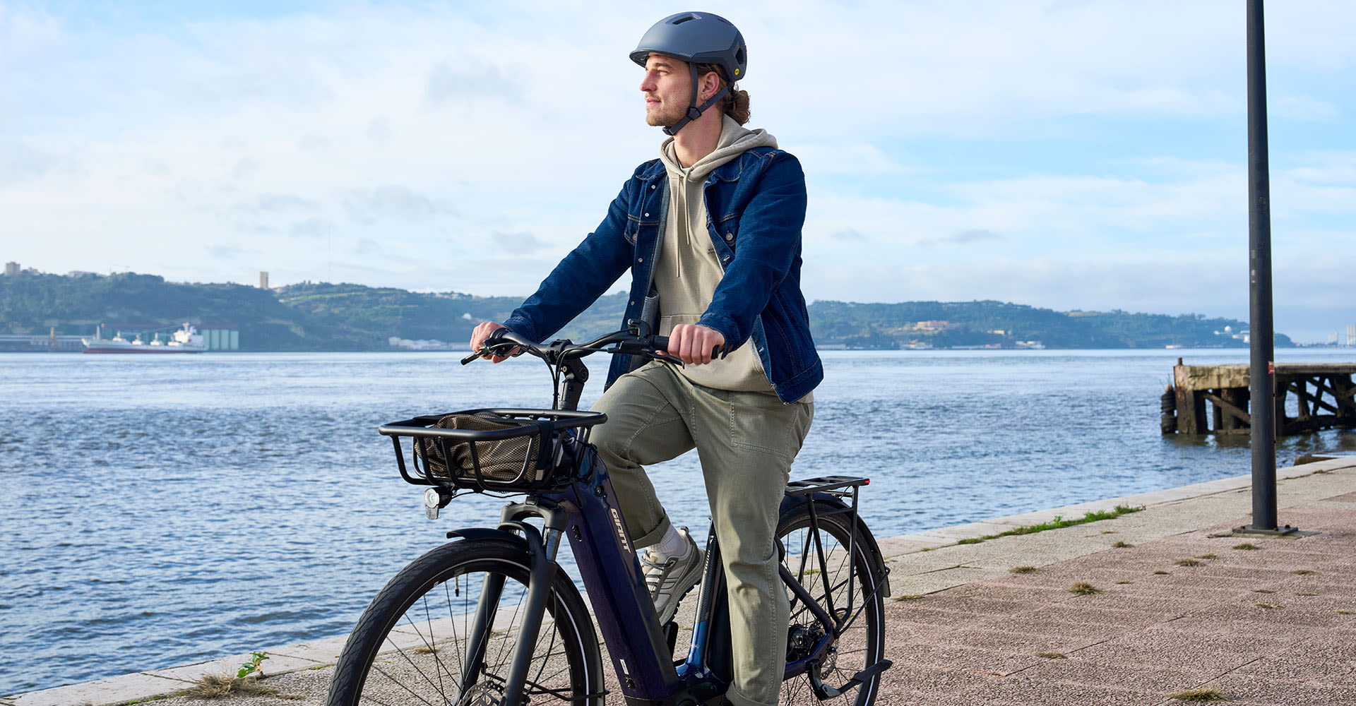 cyclist on an ebike