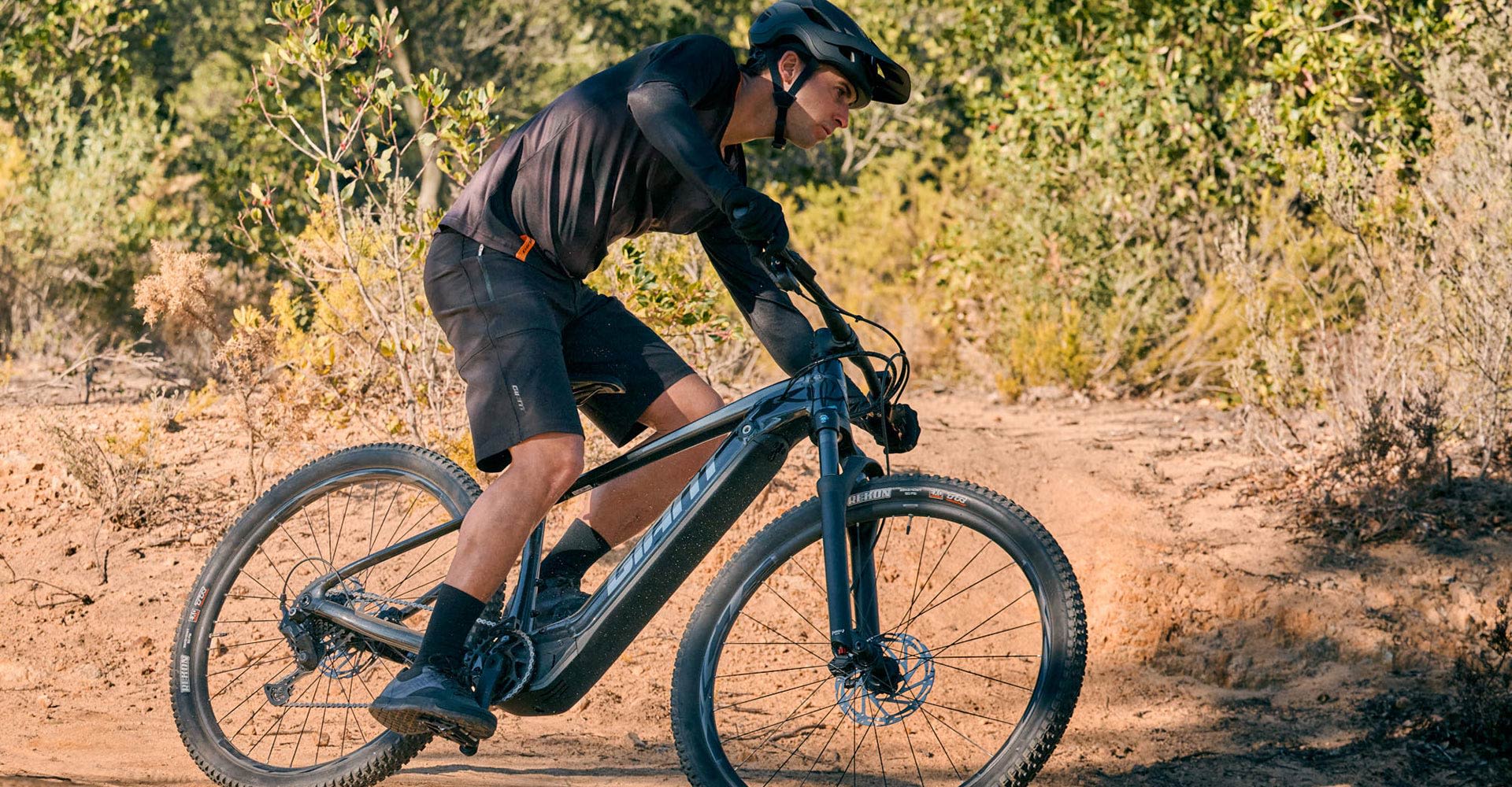 mountain biker on hardtail ebike
