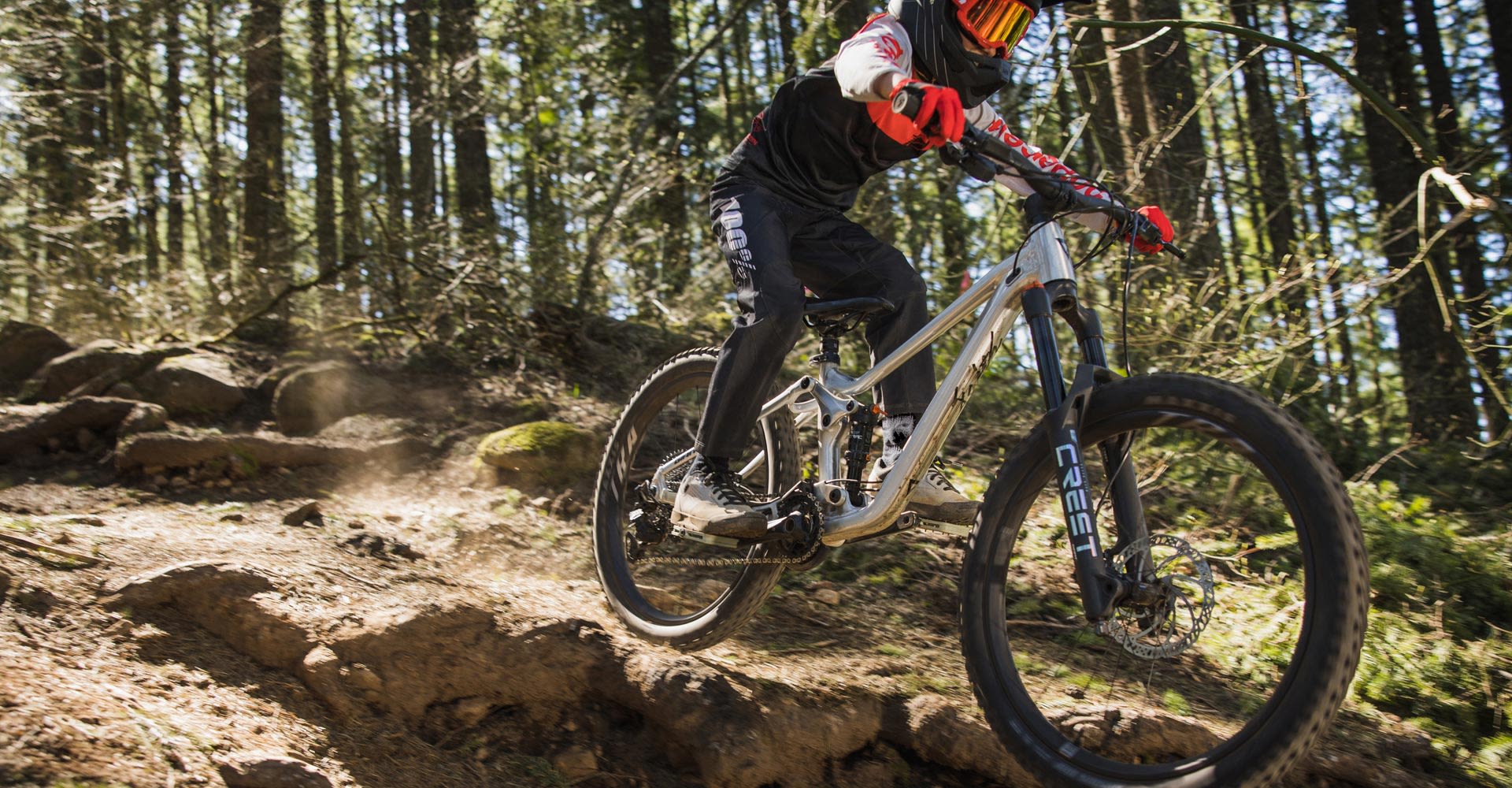 rider with dropper post