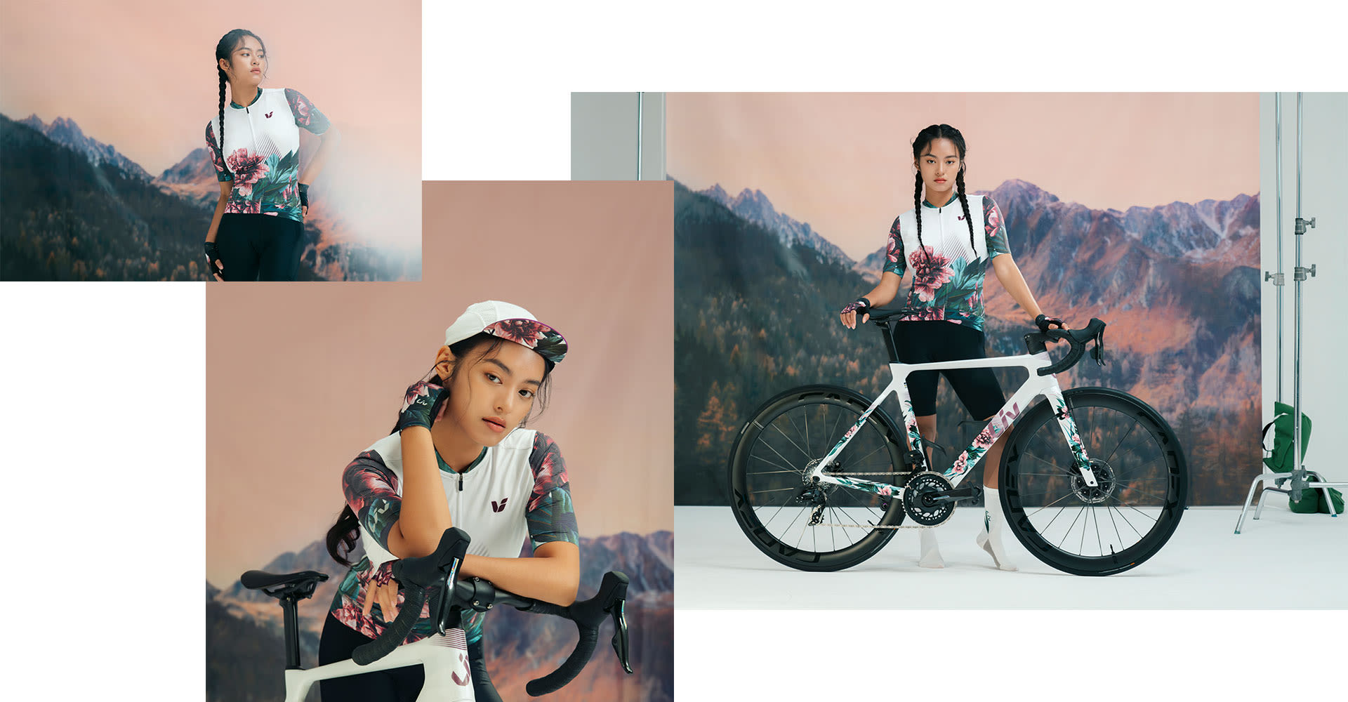 A woman in the full blanc collection