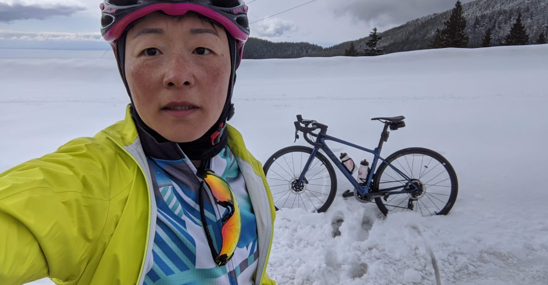 Riding through the Canadian winter