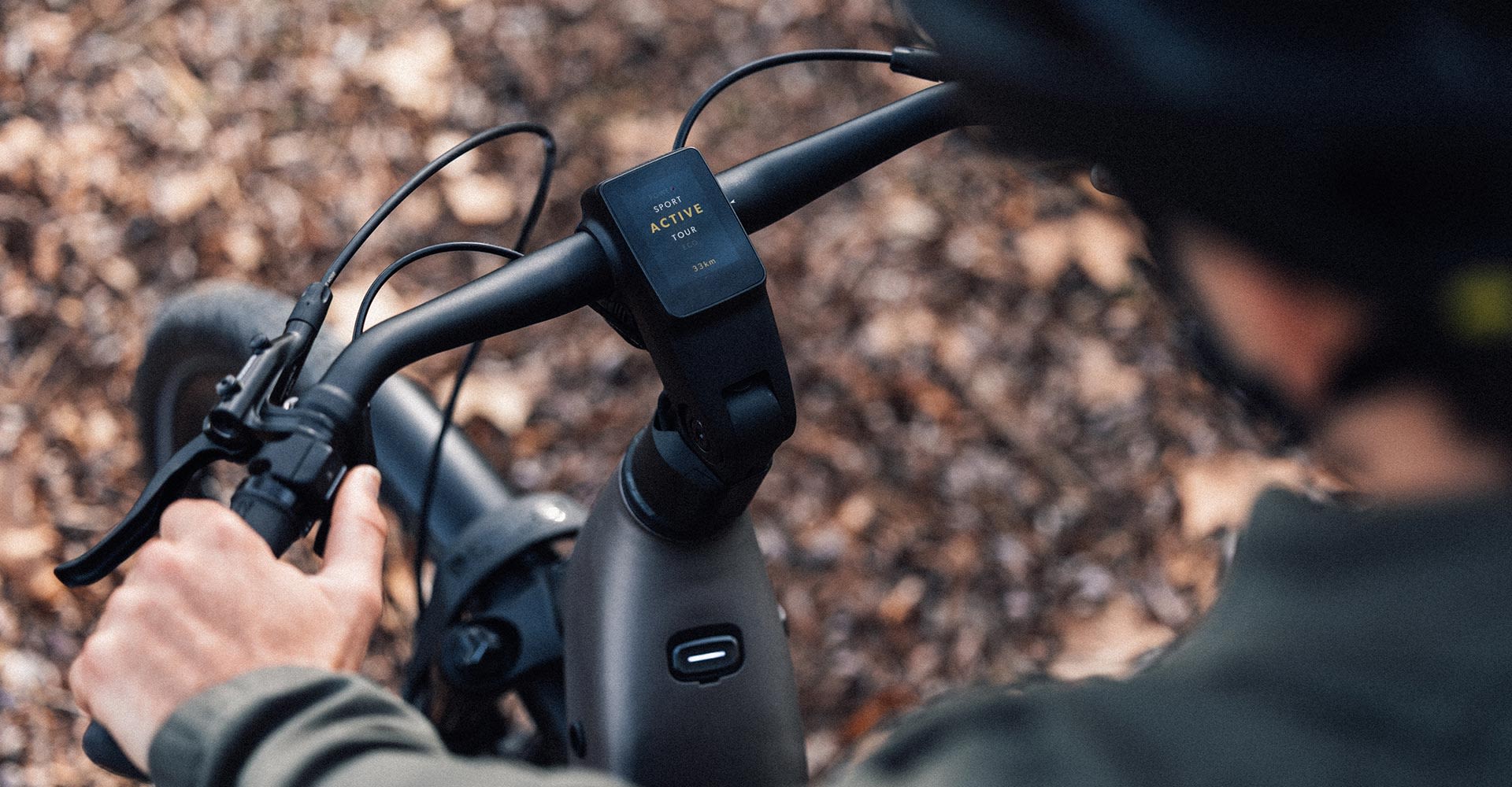 Cyclist operating an ebike