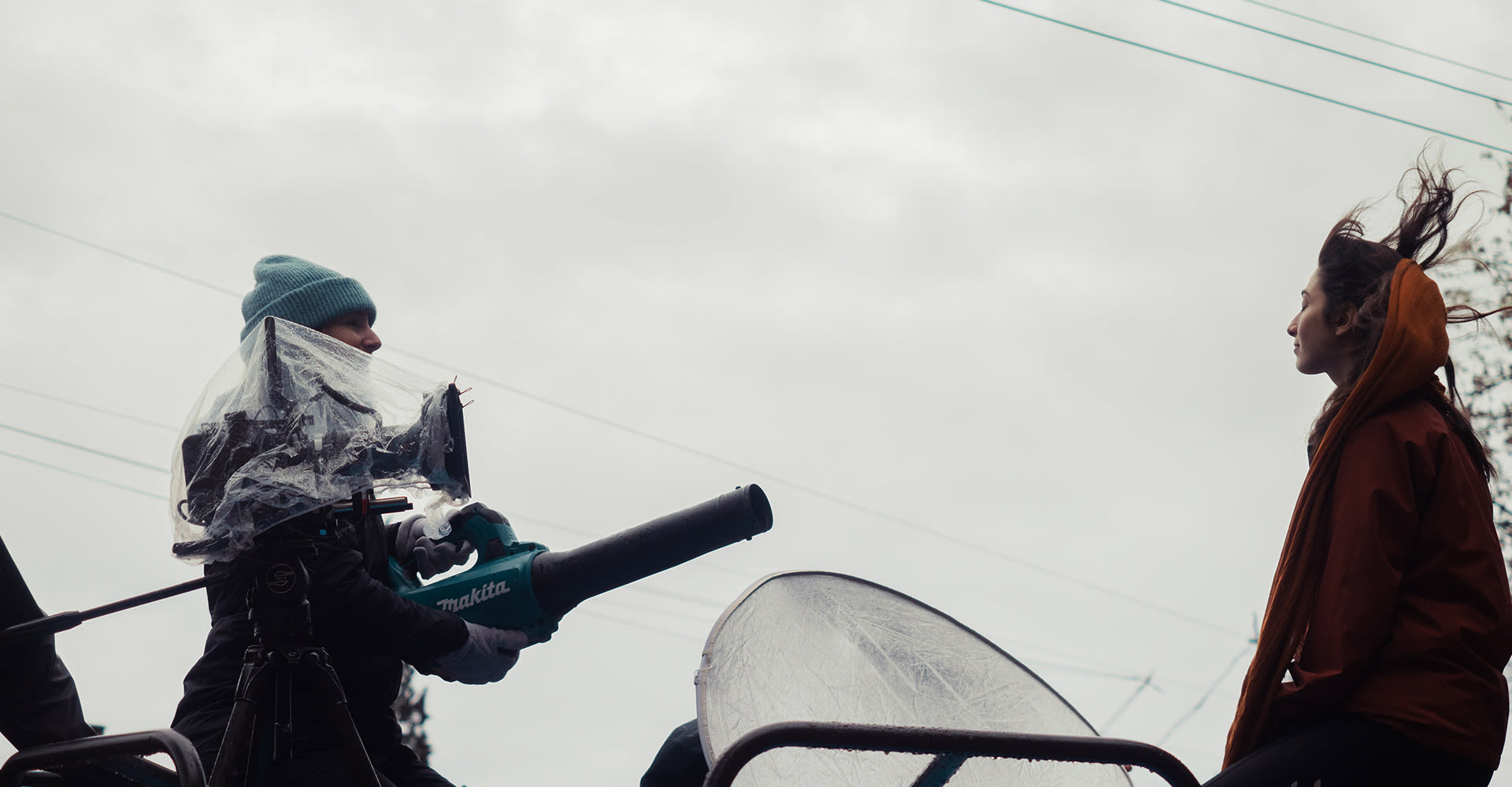 Darcy filming Mahshid.