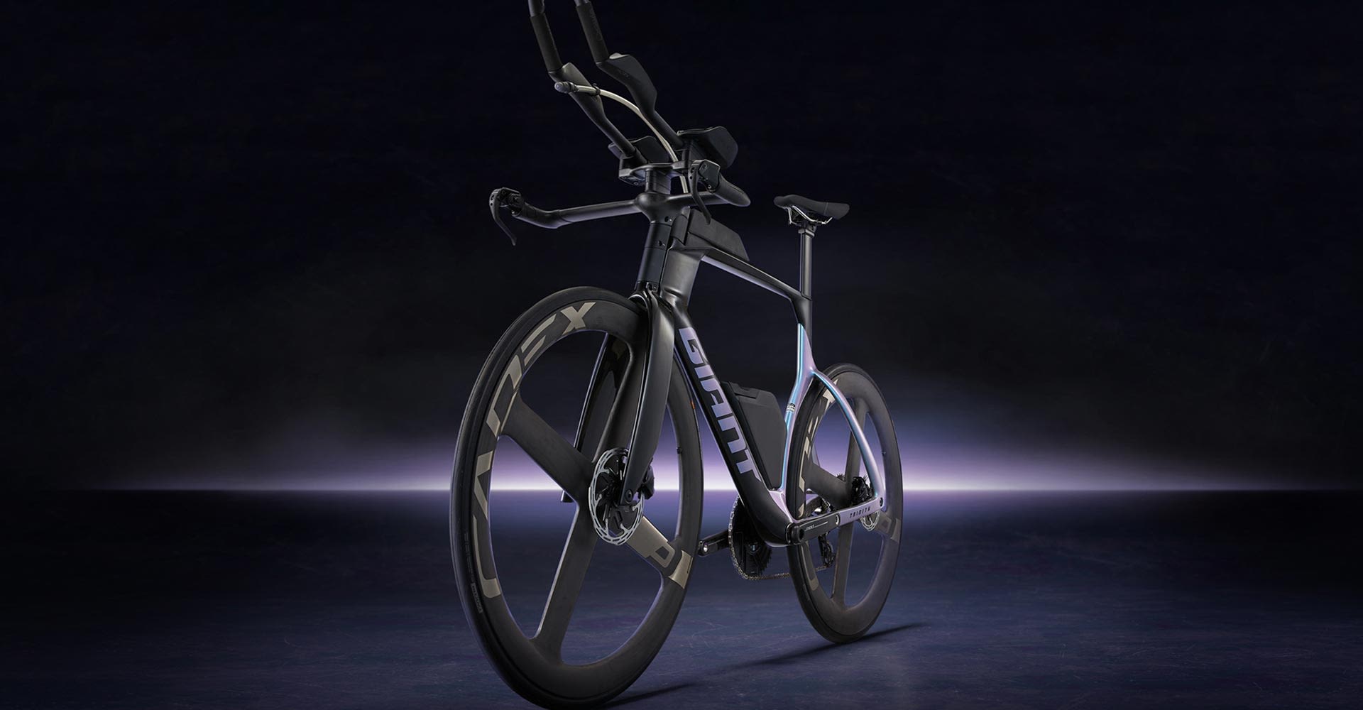 Trinity triathlon bike in studio setting