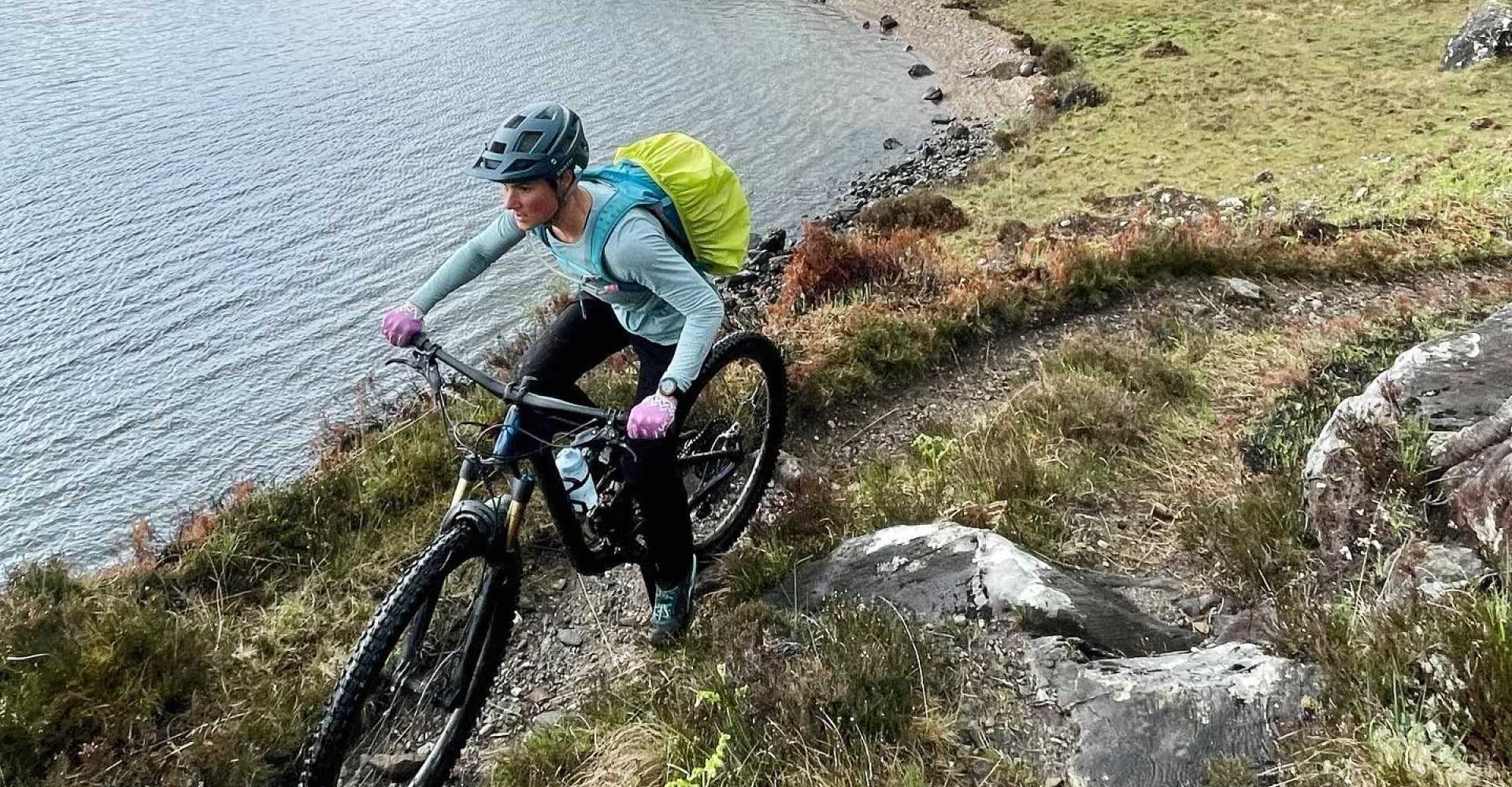 female cyclist
