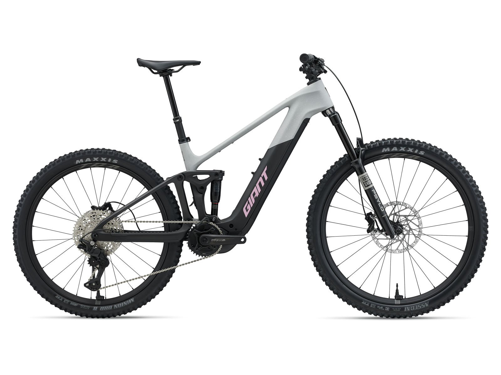 Giant Trance Advanced E+ 2 in an alternative colourway, side profile on white background
