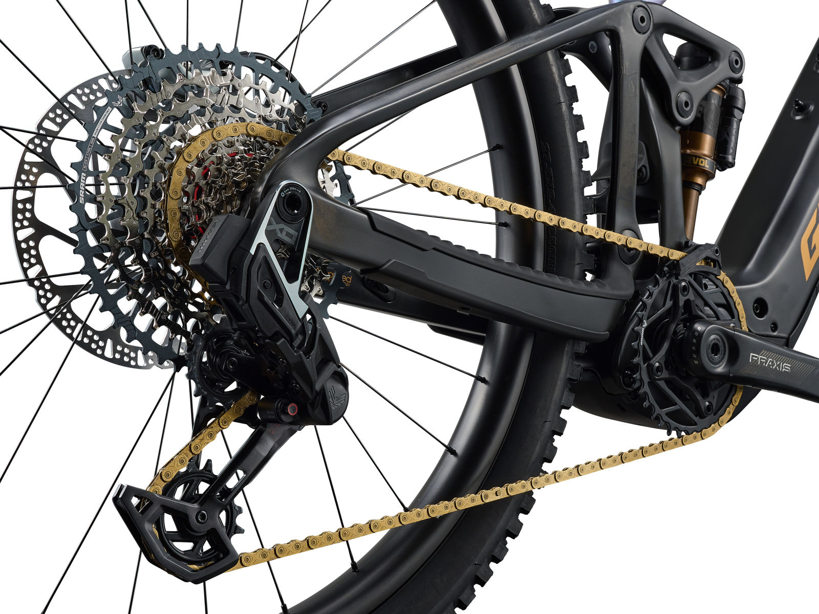 Giant Trance Advanced E+ 0 close up component detail