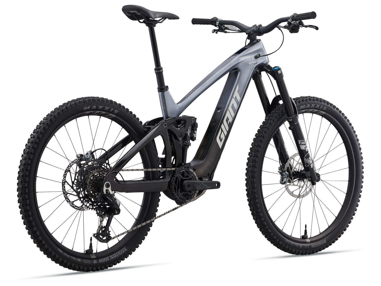 Giant Reign Advanced E+ 1 rear view on white background