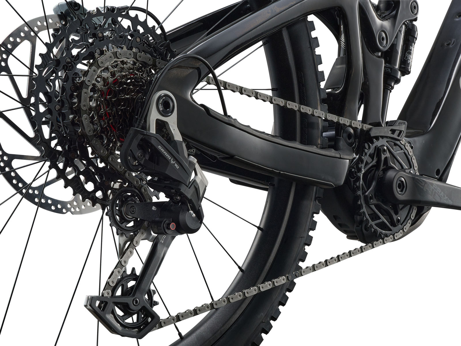 Giant Reign Advanced E+ 1 close up component detail