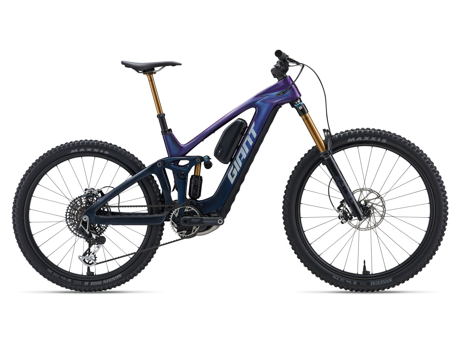 Giant Reign Advanced E+ 0 shown with the optional range extender fitted, on white background