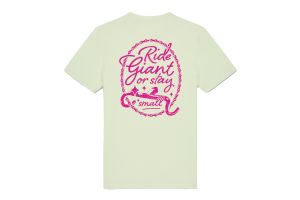 T-Shirt „Ride GIANT or stay small“ – Mint/Pink