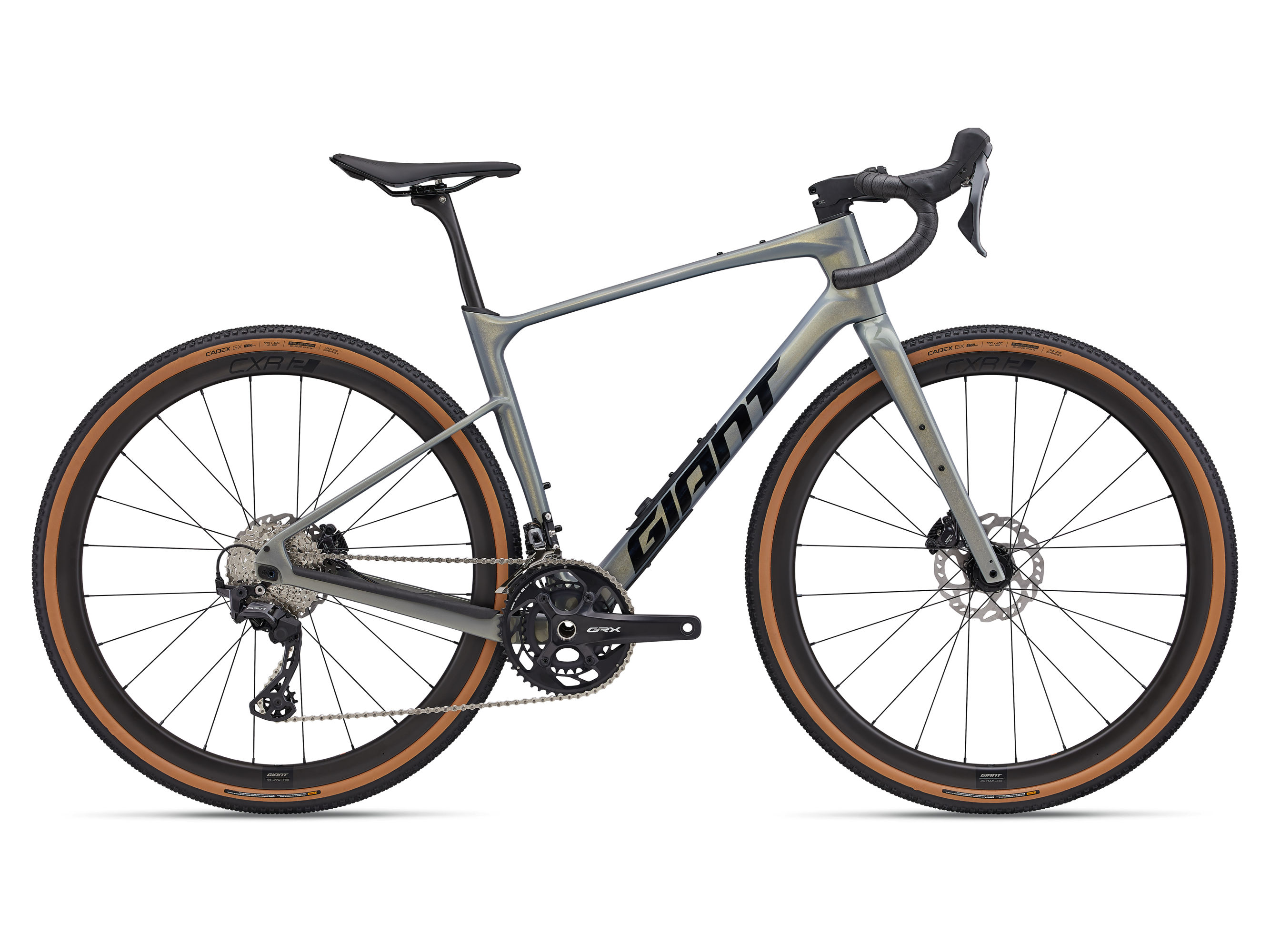 Grey Giant Revolt Advanced 0 with 2x11 Shimano GRX RX810 groupset.