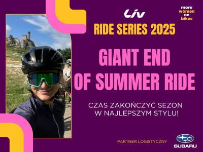 Plakat dotyczący wyzwań rowerowych dla kobiet