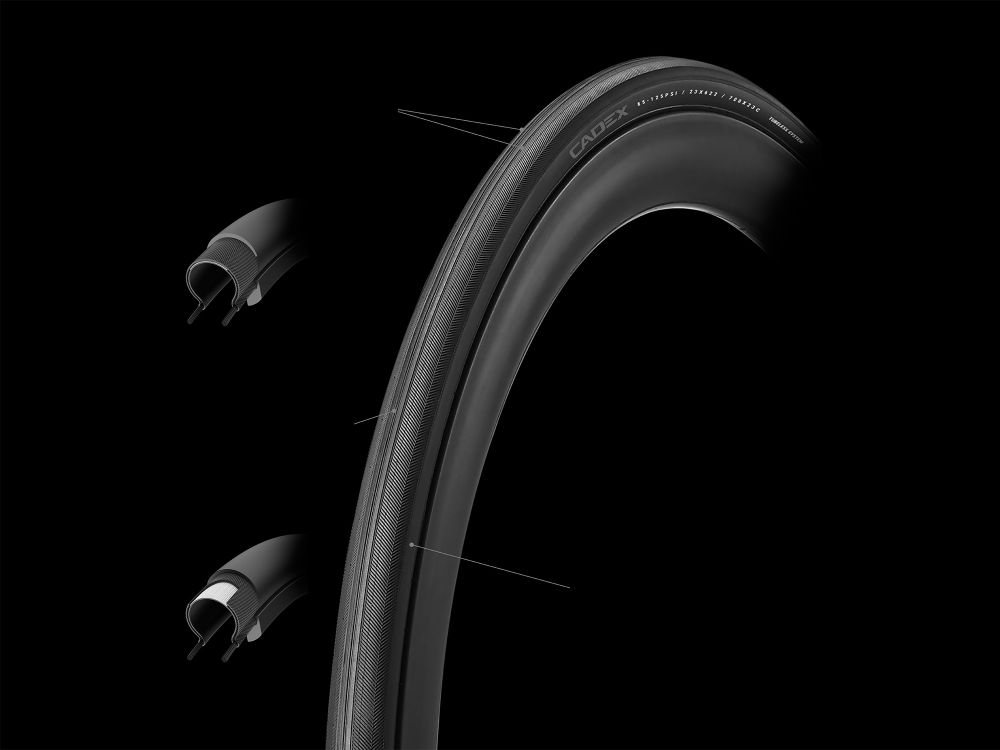 CADEX Race Tire with interactive tooltips