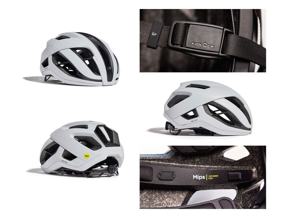 Rev Pro Mips Helmet with interactive tooltips