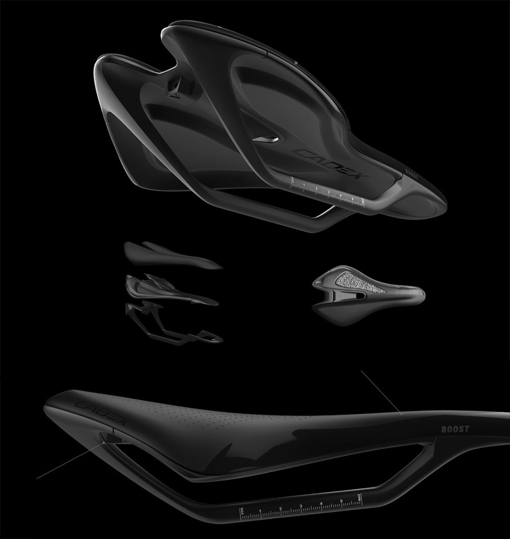 CADEX Amp Saddle with interactive tooltips