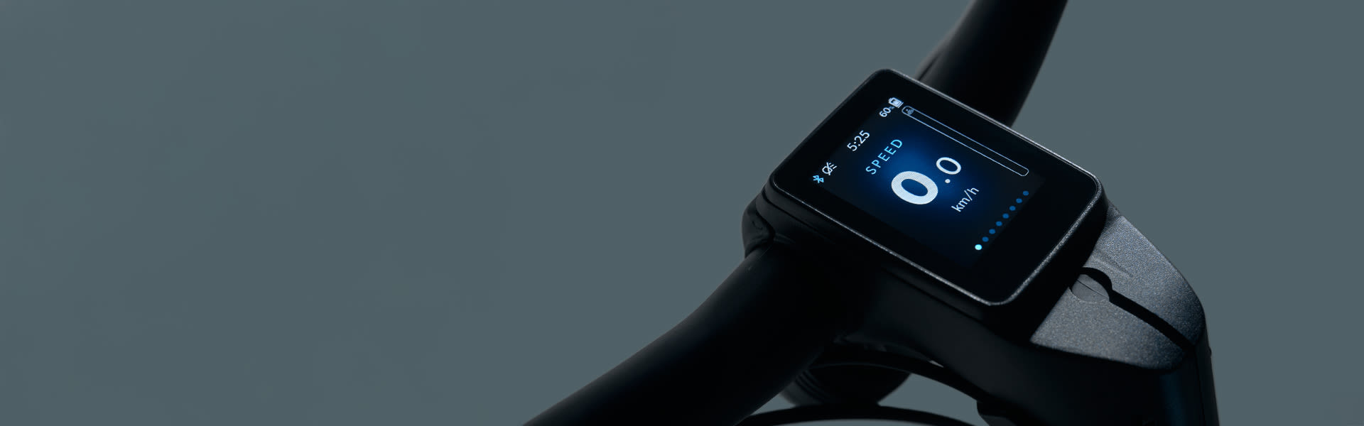 screen on ebike handlebar