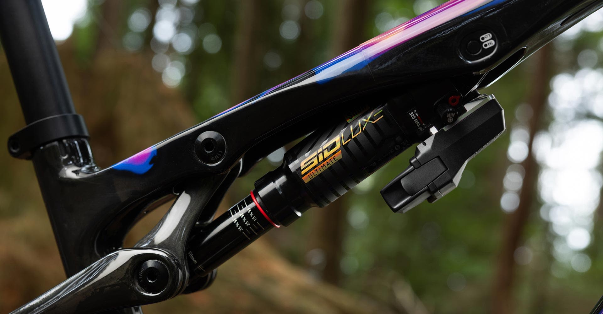 closeup of suspension