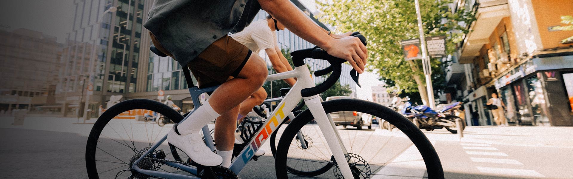 road cyclist in city