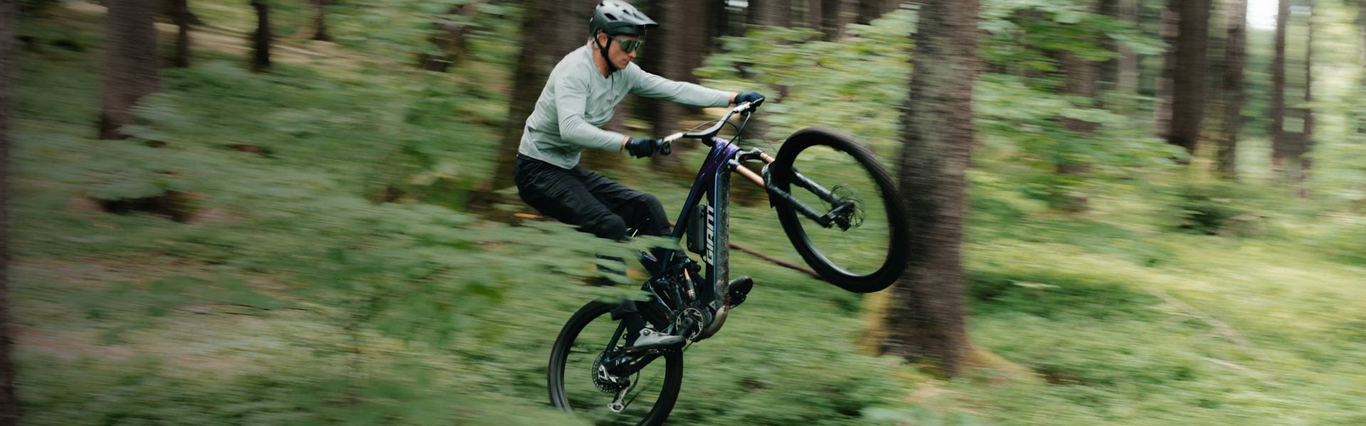 Rider doing a wheelie