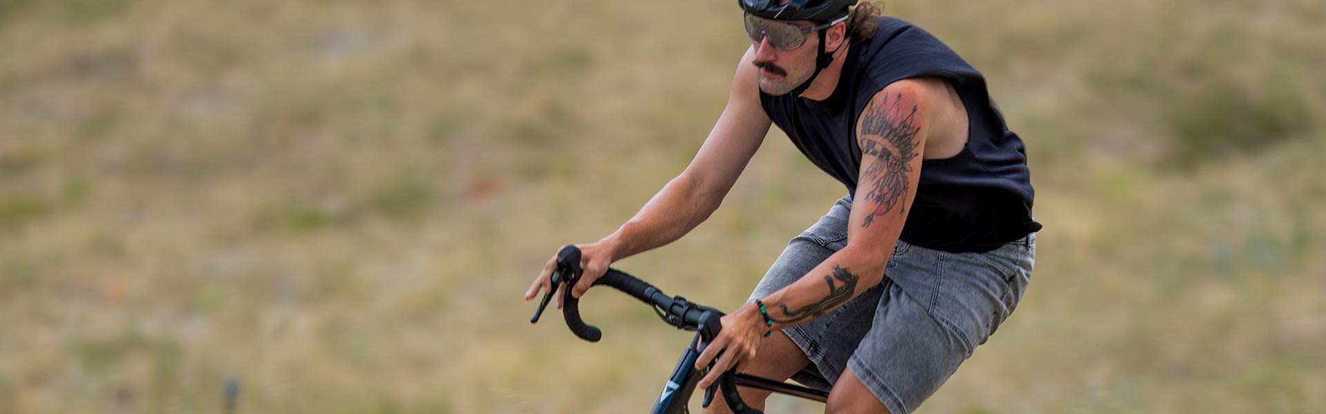 road biker closeup