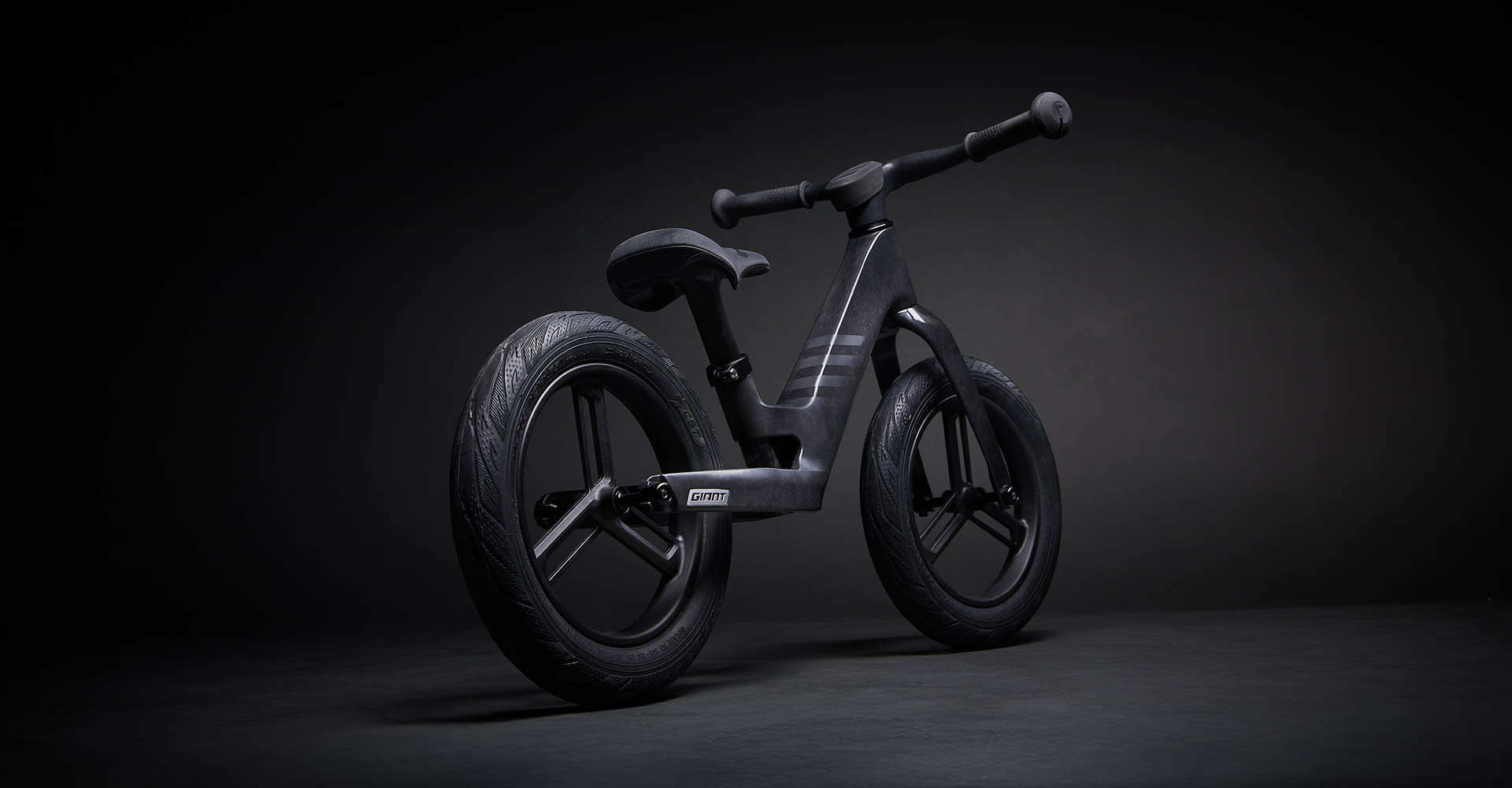 push bike on black background