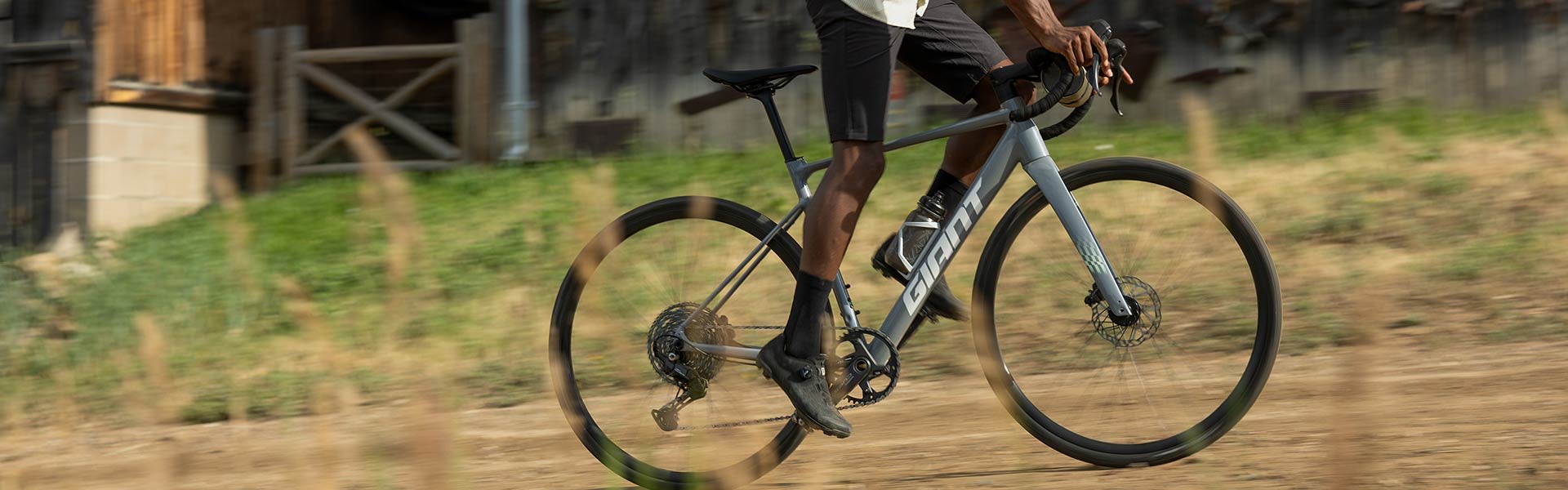 road biker riding out of saddle