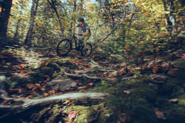 Craig tested the new Trance Advanced Pro 29 on a variety of terrain including the rocky, technical trails of New England. Cameron Baird photo