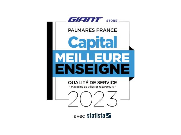 Le réseau Giant Store et Giant City remporte à nouveau cette année la distinction de la meilleure enseigne décernée par Capital au sein de la catégorie magasins de vélos et réparateurs.