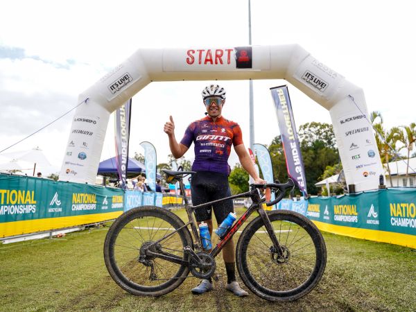 Brendan Johnston wins the 2022 Australian National Gravel Championships